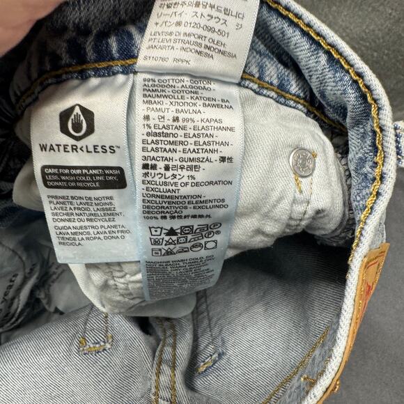 Levi's 527 Jeans Mens 29x32 ACTUAL Slim Bootcut Fit Light Wash Blue Denim NEW - Picture 6 of 9